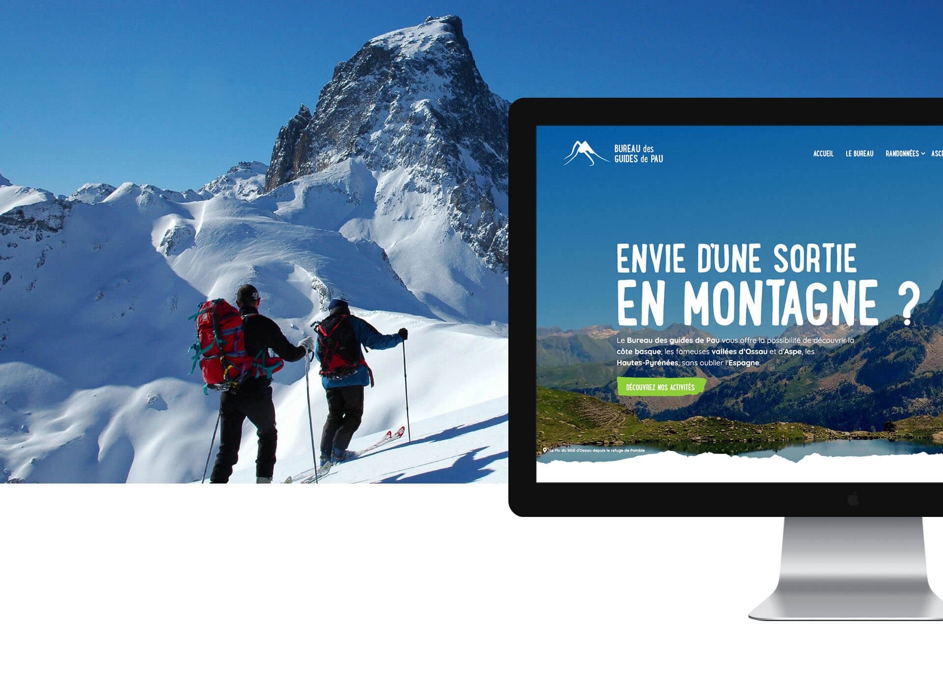 Création de site internet : Bureau des Guides de Pau