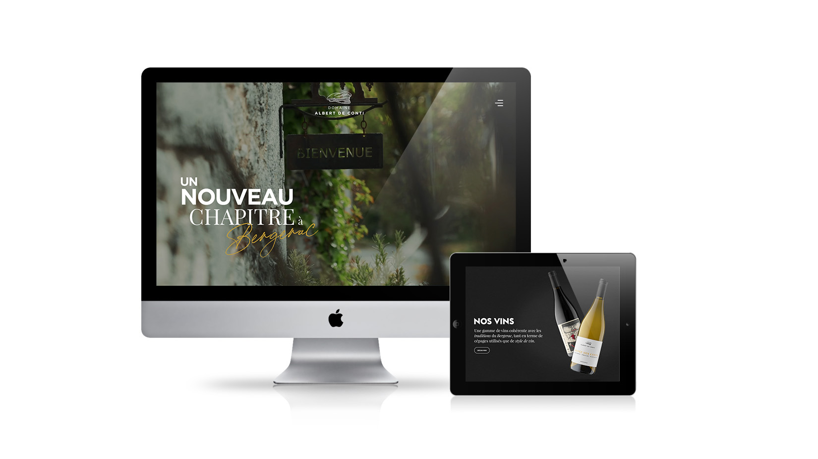 Création de site internet : Domaine Albert de Conti