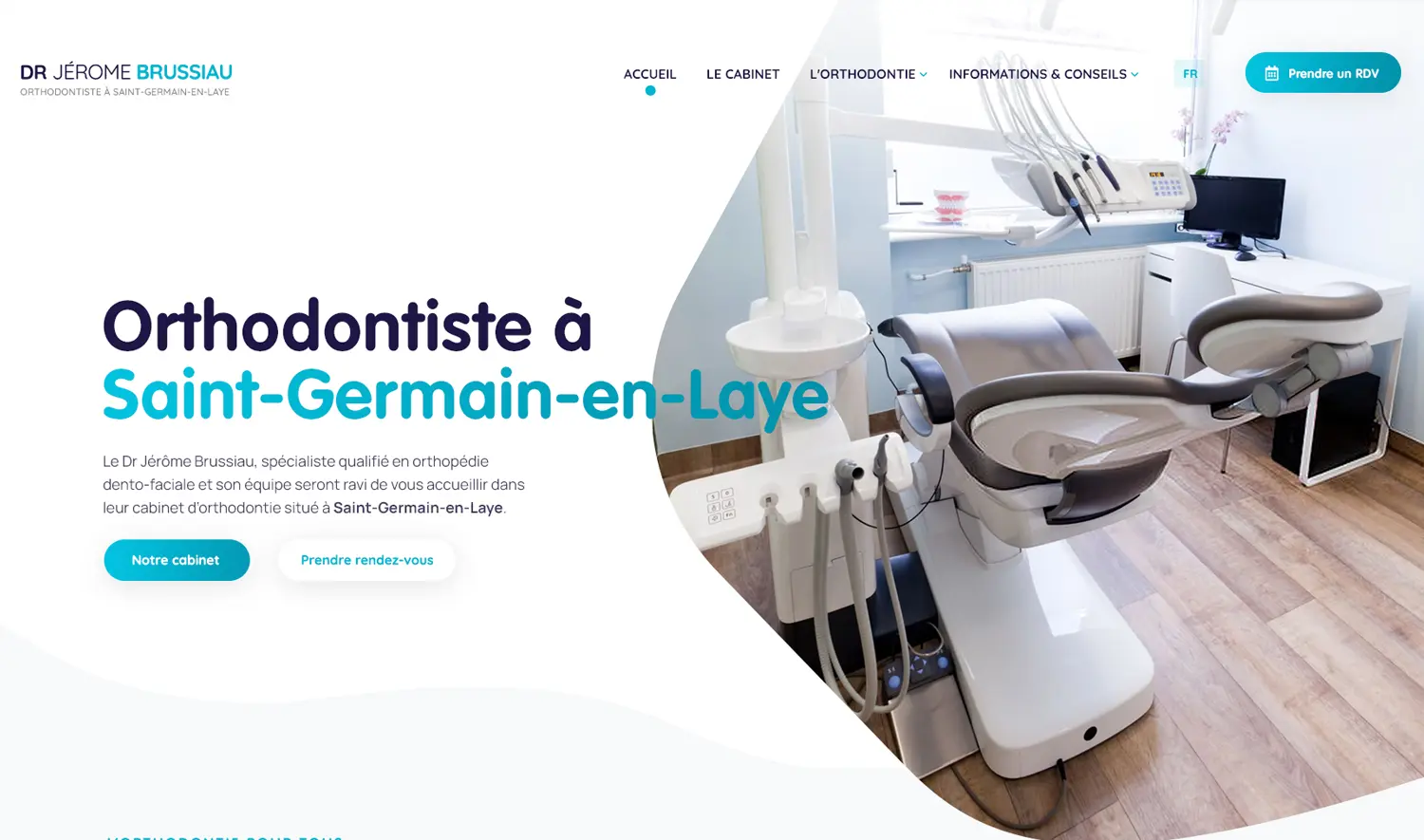 Création de site internet : Dr Jérôme Brussiau
