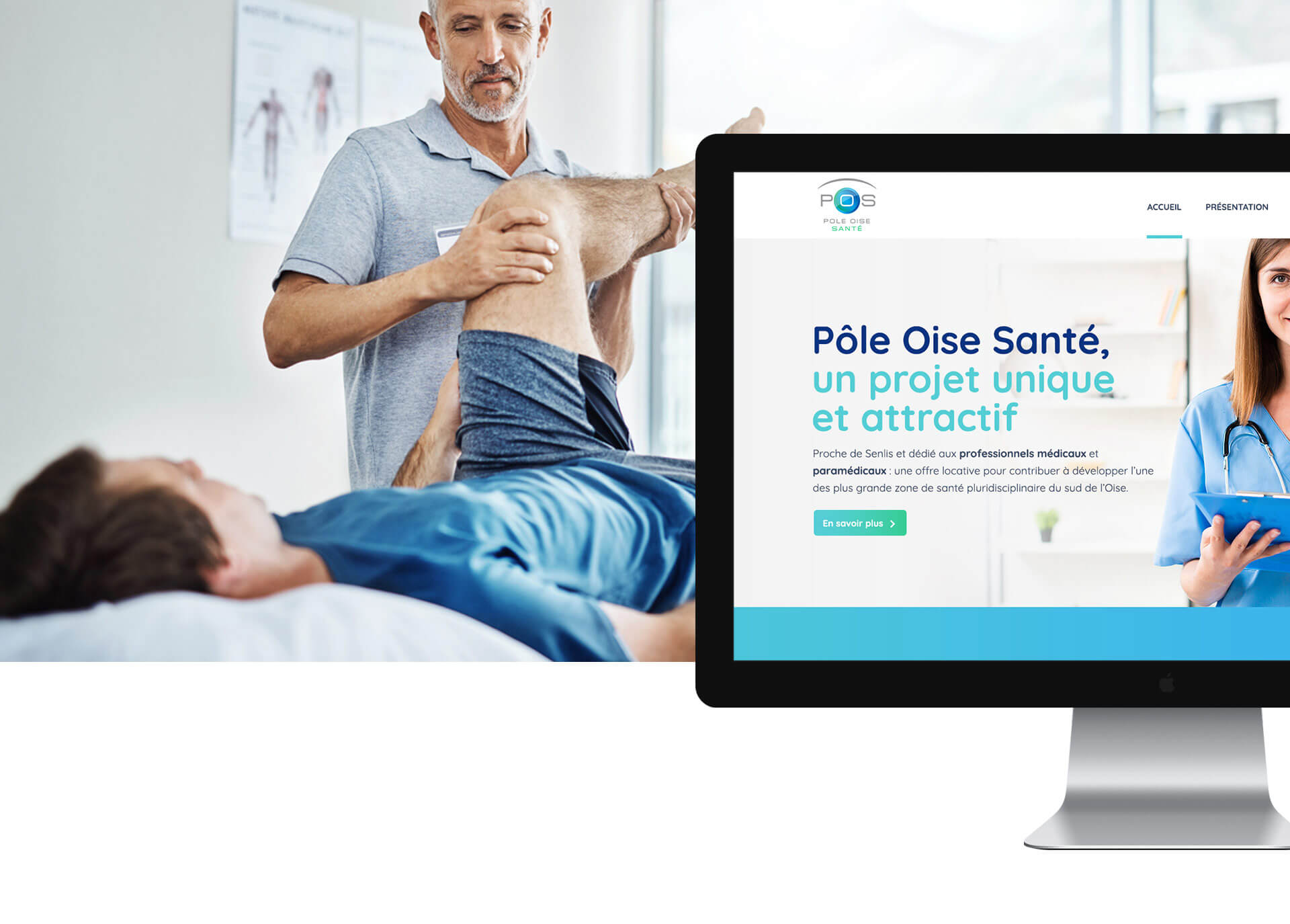 Création de site internet : Pôle Oise Santé